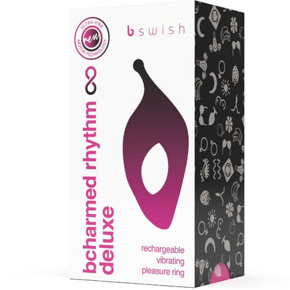 Comprar B SWISH Bcharmed Rhythm Infinite Deluxe – Anillo Con 15 Modos De Vibración Para Placer Compartido-Noxtic