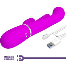 Comprar Pretty Love Shania Triple Vibrador Rabbit Multifunción Rosa – Diseño Ergonómico Con Silicona Médica Para Placer Sensorial-Noxtic