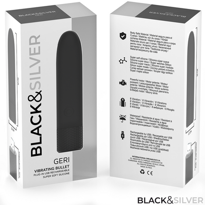 Comprar BLACK&SILVER Geri Bala Vibradora Recargable – Estimulador Compacto Con Ocho Modos De Vibración-Noxtic