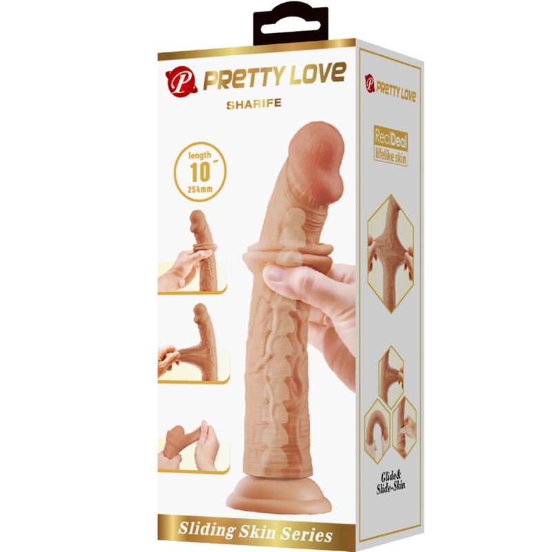 Comprar PRETTY LOVE Sharife Dildo Natural 25 CM – Diseño Realista Para Placer Auténtico-Noxtic