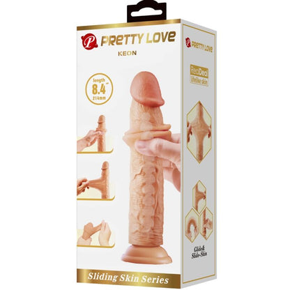 PRETTY LOVE Keon Dildo Realístico 21 CM – Diseño Natural Para Experiencia Auténtica
