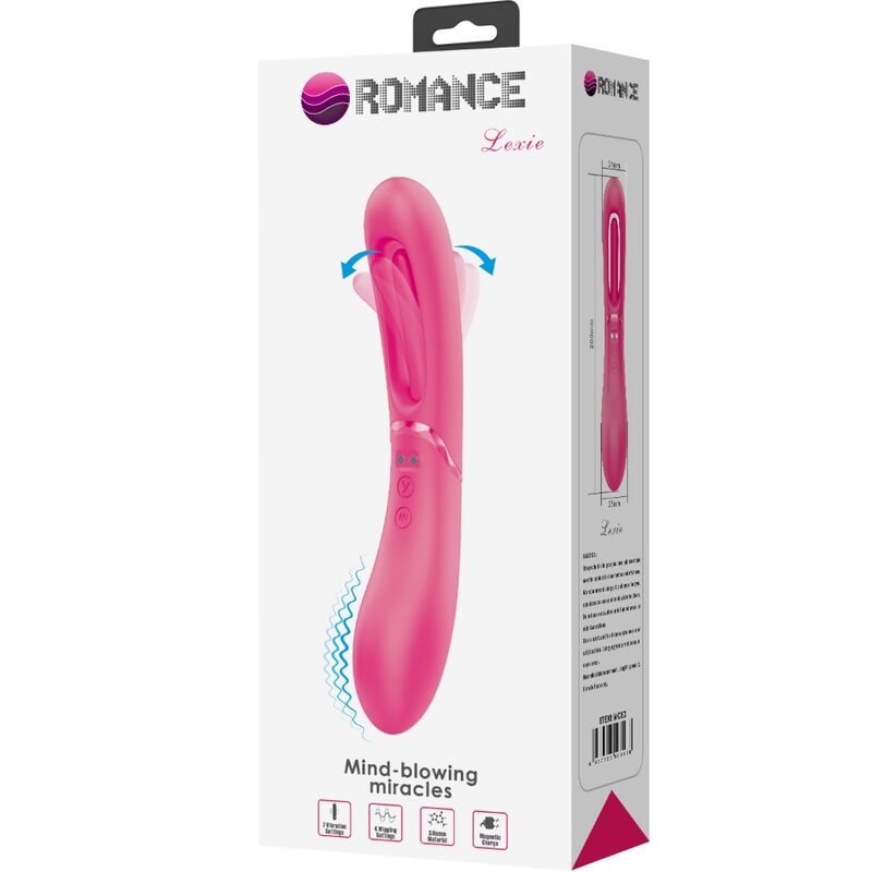ROMANCE Lexie Vibrador Punto G Rosa – Diseño Ergonómico Con 7 Modos De Vibración