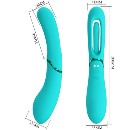 Romance Lexie Vibrador Punto G Azul – Vibrador Recargable Con Siete Modos De Vibración