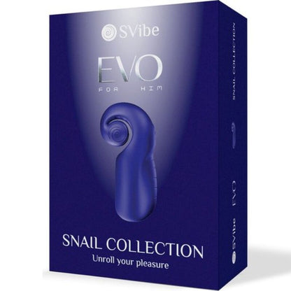 SNAIL VIBE EVO For Him Azul Oscuro – Estimulador Masculino Con Técnica Slide N Roll Para Placer Continuo