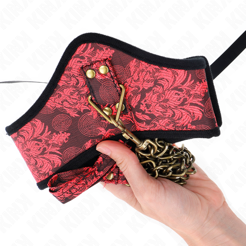 Collare in pizzo KINK Scandal con guinzaglio 75 cm – Design elegante con controllo sofisticato