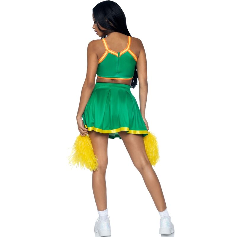 LEG AVENUE Disfraz Animadora Verde M/L – Diseño Divertido Para Fiestas Temáticas