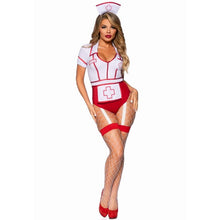 LEG AVENUE Disfraz Enfermera Sexy Rojo Blanco – Conjunto Elegante Para Eventos Especiales