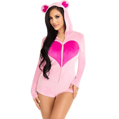 Comprar LEG AVENUE Body Osito Terciopelo Rosa M – Mono Cómodo Para Celebraciones Acogedoras-Noxtic