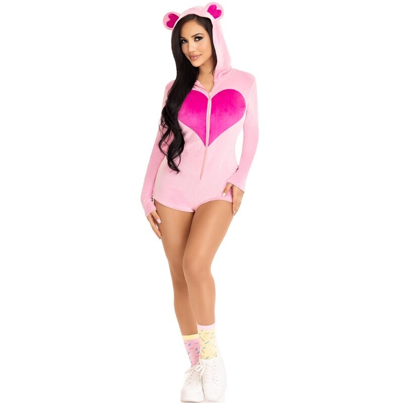 Comprar LEG AVENUE Body Osito Terciopelo Rosa M – Mono Cómodo Para Celebraciones Acogedoras-Noxtic