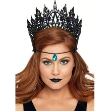 Comprar LEG AVENUE Corona Con Purpurina Y Joya Negro – Accesorio Elegante Para Celebraciones Y Fiesta-Noxtic