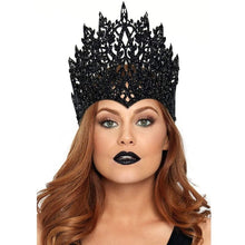 Comprar LEG AVENUE Corona Con Purpurina Y Joya Negro – Accesorio Elegante Para Celebraciones Y Fiesta-Noxtic