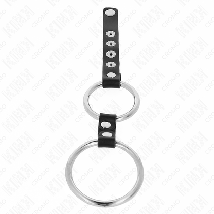 Comprar KINK Anillo Doble Ajustable – Diseño Elegante Con Conexión De Cuero Para Placer Sensorial-Noxtic