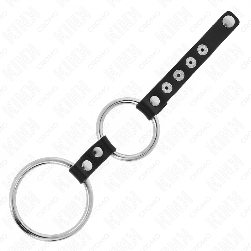 Comprar KINK Anillo Doble Ajustable – Diseño Elegante Con Conexión De Cuero Para Placer Sensorial-Noxtic