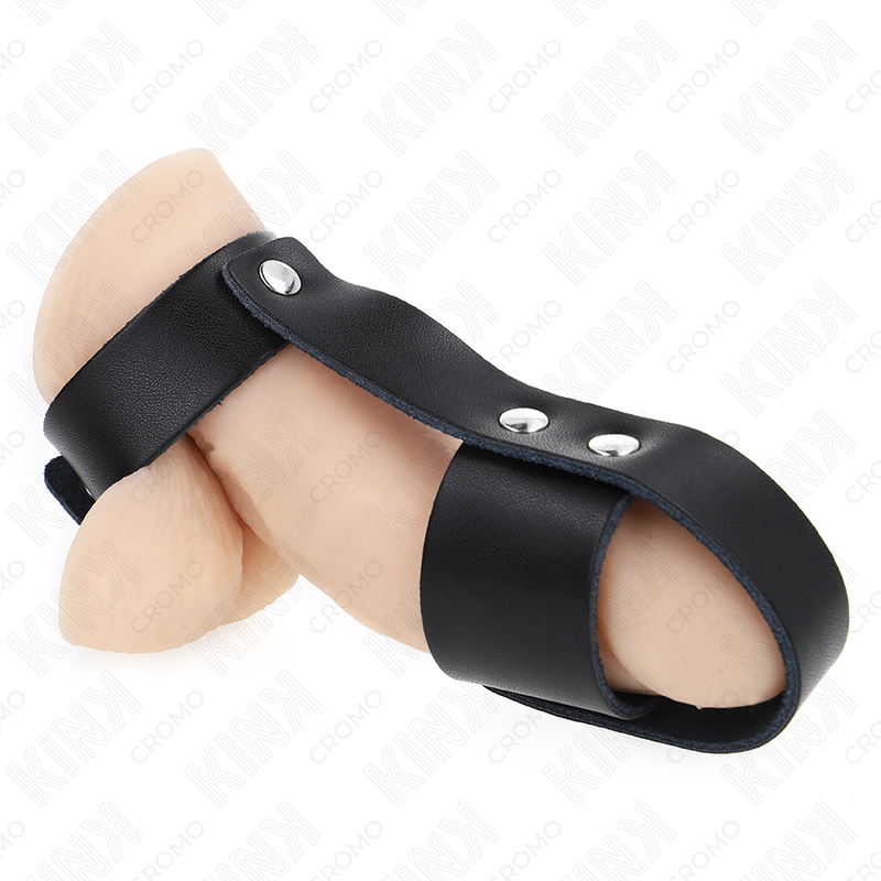 Comprar KINK Anillo Jaula Cuero Con Divisor Ajustable – Diseño Elegante Para Placer Controlado-Noxtic