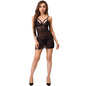 LIVCO Corsetti Fashion Tiana LC 20208 Chemise e Perizoma Nero SM – Lingerie Elegante per Esaltare le Tue Curve