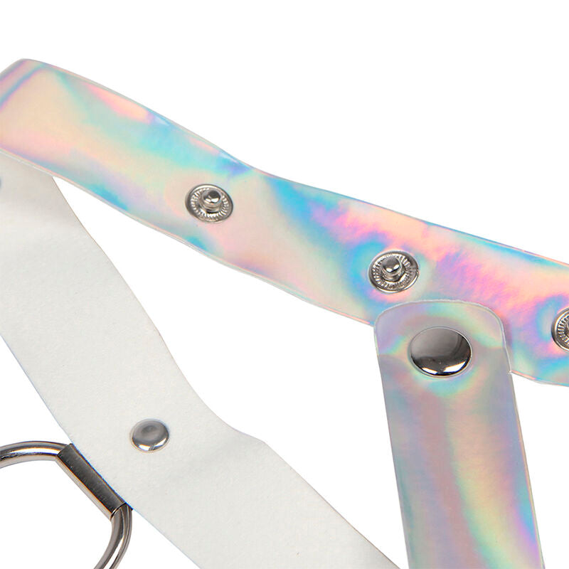SUBBLIME Arnés De Pecho Con Anillos Y Cadenas Plata – Diseño Elegante Para Libertad Sensorial