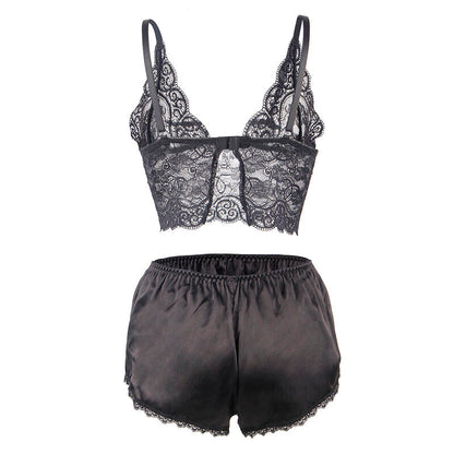 Comprar SUBBLIME Set 3 Piezas Encaje y Satén Negro S/M – Lencería Sofisticada Para Sentirse Irresistible-Noxtic