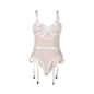 Comprar SUBBLIME Body Con Cadenas Y Ligueros Blanco L XL – Lencería Elegante Para Comodidad Y Estilo Seductor-Noxtic