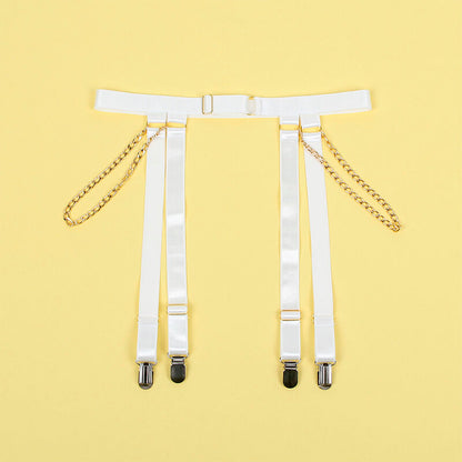 Comprar SUBBLIME Body Con Cadenas Y Ligueros Blanco L XL – Lencería Elegante Para Comodidad Y Estilo Seductor-Noxtic