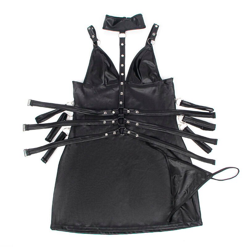 SUBBLIME Vestido Bondage Cuero Negro S M – Diseño Elegante Para Sentirse Poderosa
