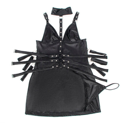 SUBBLIME Vestido Bondage Cuero Negro S M – Diseño Elegante Para Sentirse Poderosa