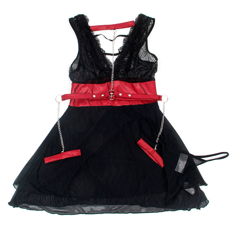 Comprar SUBBLIME Vestido Bondage De Encaje Negro – Diseño Sofisticado Con Comodidad Sensual-Noxtic