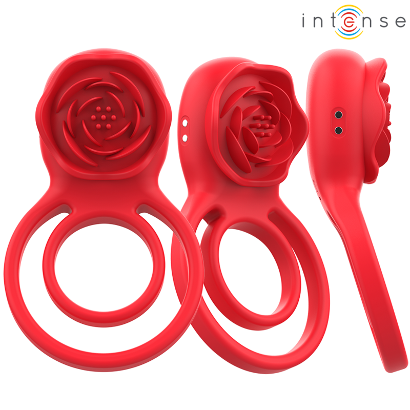 Intense Gail Rosa Estimuladora 10 Vibraciones Rojo – Estimulador Con Control Remoto Para Placer Personalizado