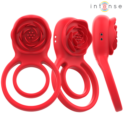 Intense Gail Rosa Estimuladora 10 Vibraciones Rojo – Estimulador Con Control Remoto Para Placer Personalizado