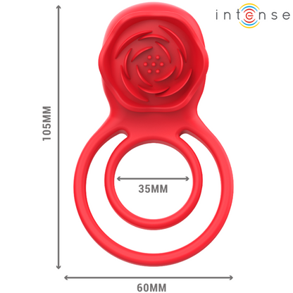 Intense Gail Rosa Estimuladora 10 Vibraciones Rojo – Estimulador Con Control Remoto Para Placer Personalizado