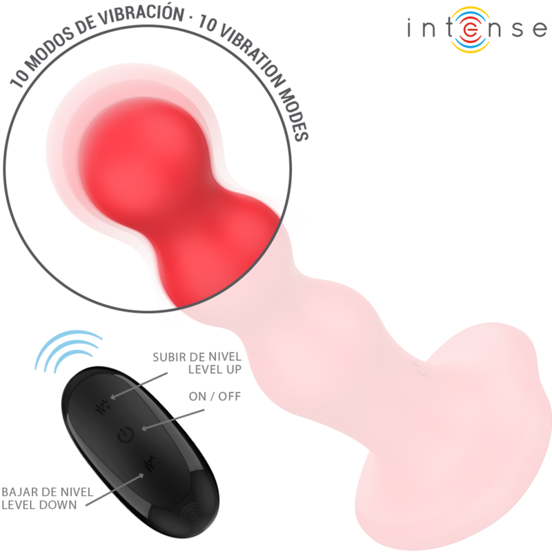 Comprar INTENSE Cody Vibrador Con Ventosa Rojo – Diseño Estético Con Control Remoto Para Placer Personalizado-Noxtic