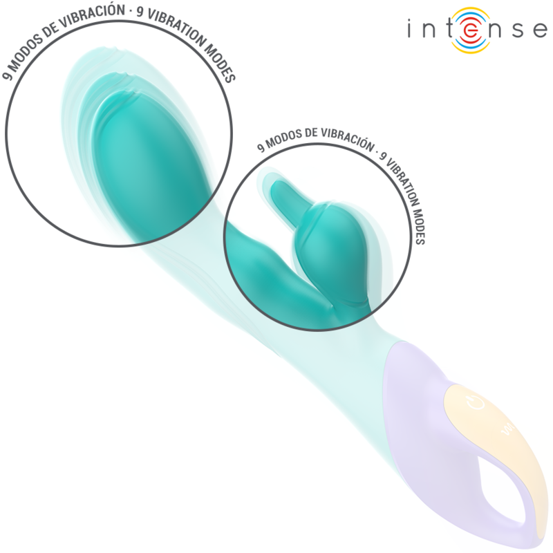 Comprar INTENSE Fred Vibrador Rabbit Azul – Estimulador Dual Con Diseño Ergonómico Para Placer Completo-Noxtic