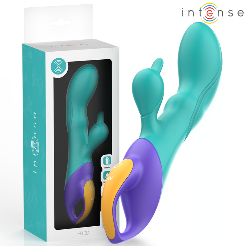 Comprar INTENSE Fred Vibrador Rabbit Azul – Estimulador Dual Con Diseño Ergonómico Para Placer Completo-Noxtic