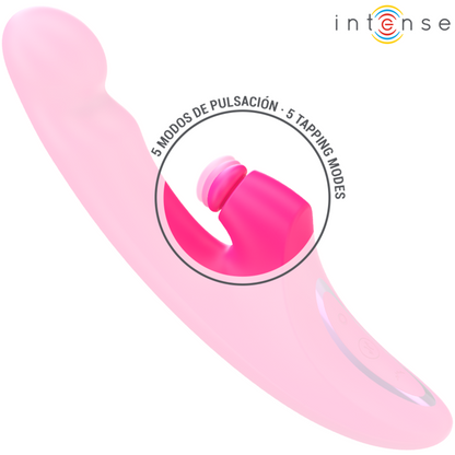 INTENSE EMI Vibrador Multifunción 3 en 1 Rosa – Diseño Recargable Con 10 Opciones De Vibración