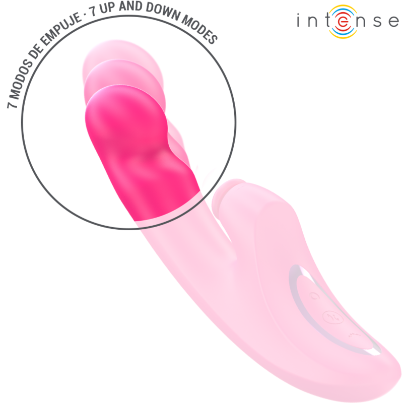 INTENSE EMI Vibrador Multifunción 3 en 1 Rosa – Diseño Recargable Con 10 Opciones De Vibración