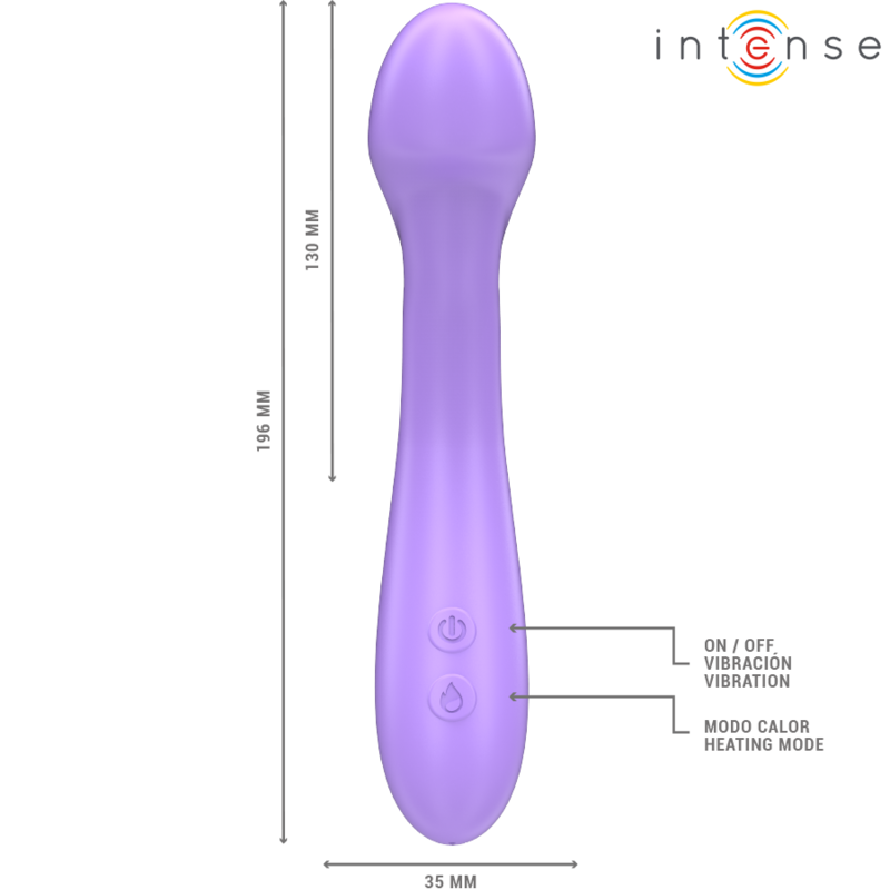 Comprar INTENSE Becky Vibrador Calentable 19 Cm – Diseño Ergonómico Con 7 Modos De Vibración-Noxtic