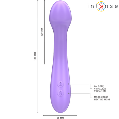Comprar INTENSE Becky Vibrador Calentable 19 Cm – Diseño Ergonómico Con 7 Modos De Vibración-Noxtic
