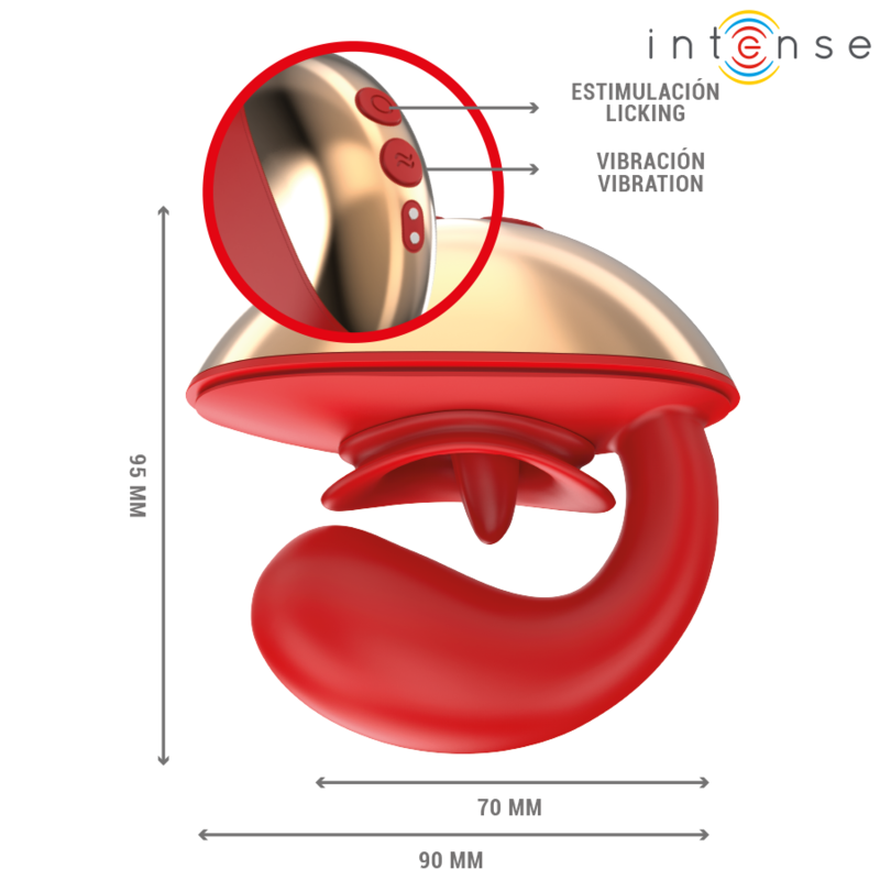 Comprar INTENSE Mariah Vibrador En Forma De U – Estimulador Con 10 Modos De Vibración Para Bienestar Intimo-Noxtic