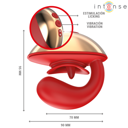 Comprar INTENSE Mariah Vibrador En Forma De U – Estimulador Con 10 Modos De Vibración Para Bienestar Intimo-Noxtic