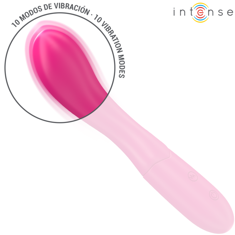 INTENSE Lisette Vibrador Rosa – Flexible Con 10 Modos De Vibración Para Placer Personalizado