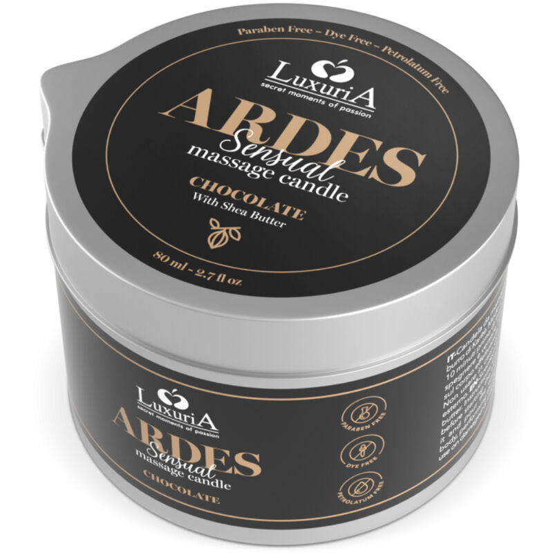 Intimateliner Luxuria Vela De Masaje Chocolate – Vela Aromática Con Manteca De Karité Para Relajación Sensorial