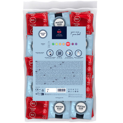 Preservativi Mister Size taglia XL 60 mm – Vestibilità perfetta per un comfort superiore