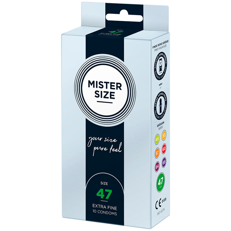 Mister Size Preservativos Talla XS 47 Mm – Ajuste Perfecto Para Mayor Confort
