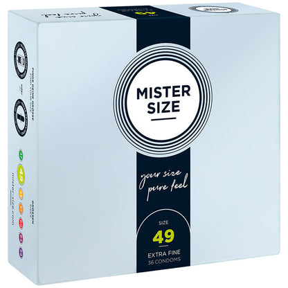 Comprar MISTER SIZE Preservativos Talla S 49 mm – Diseño Confortable Para Una Experiencia Inigualable-PRESERVATIVOS-Noxtic