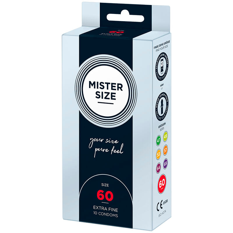 MISTER SIZE - CONDOMS SIZE XL 60 MM (10 UNITS)