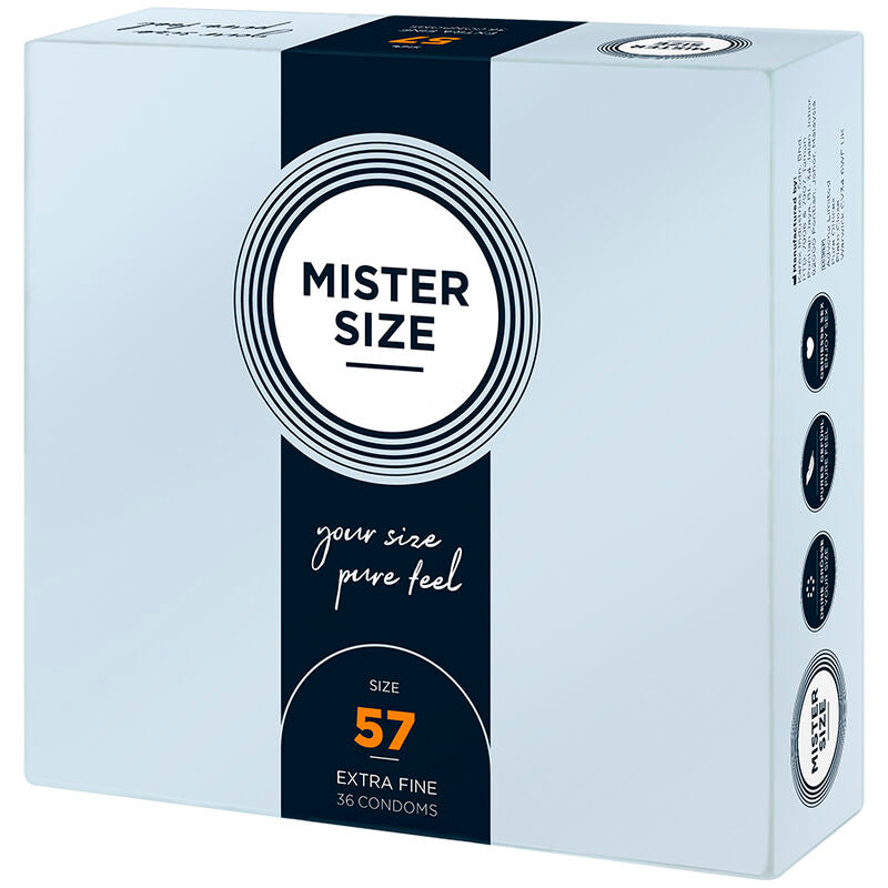 MISTER SIZE - CONDOMS SIZE L 57 MM (36 UNITS)