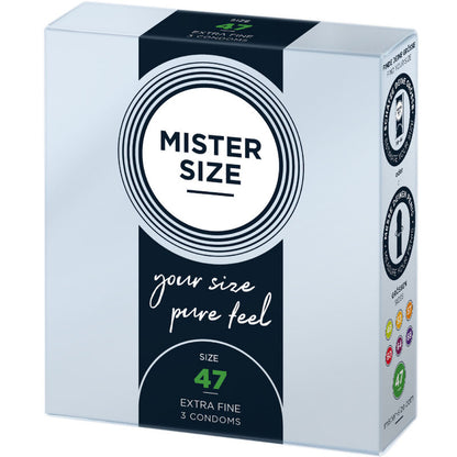 Mister Size Preservativos Talla XS 47 Mm – Ajuste Perfecto Para Mayor Comodidad