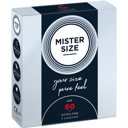 Comprar Mister Size Preservativos Talla XL 60 mm – Ajuste Cómodo y Seguro Para Placer Confiable-PRESERVATIVOS-Noxtic