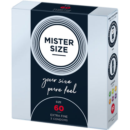 MISTER SIZE - CONDOMS SIZE XL 60 MM (3 UNITS)