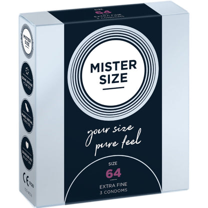 Comprar Mister Size Preservativos Talla XXL 64 Mm – Ajuste Excepcional Para Mayor Comodidad-PRESERVATIVOS-Noxtic