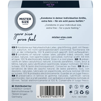 Comprar MISTER SIZE Preservativos Talla XXXL 69 MM – Comodidad Y Seguridad Para Una Experiencia Placentera-PRESERVATIVOS-Noxtic